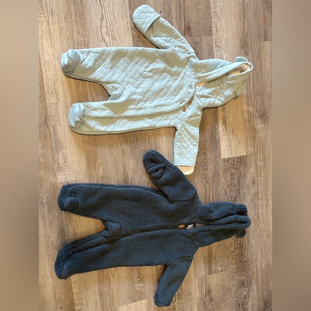 Bundled- 3pcs - Carter’s Hooded Sherpa Baby  (6months)
